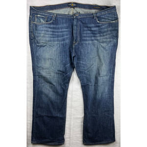 Lucky Brand 181 Relaxed Straight Jeans Mens Tag 50x32 Dark Wash Blue Denim 56x32